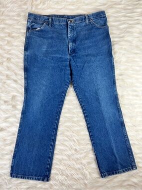 Wrangler Western Jeans Men's 42x29 Straight Leg Medium Wash